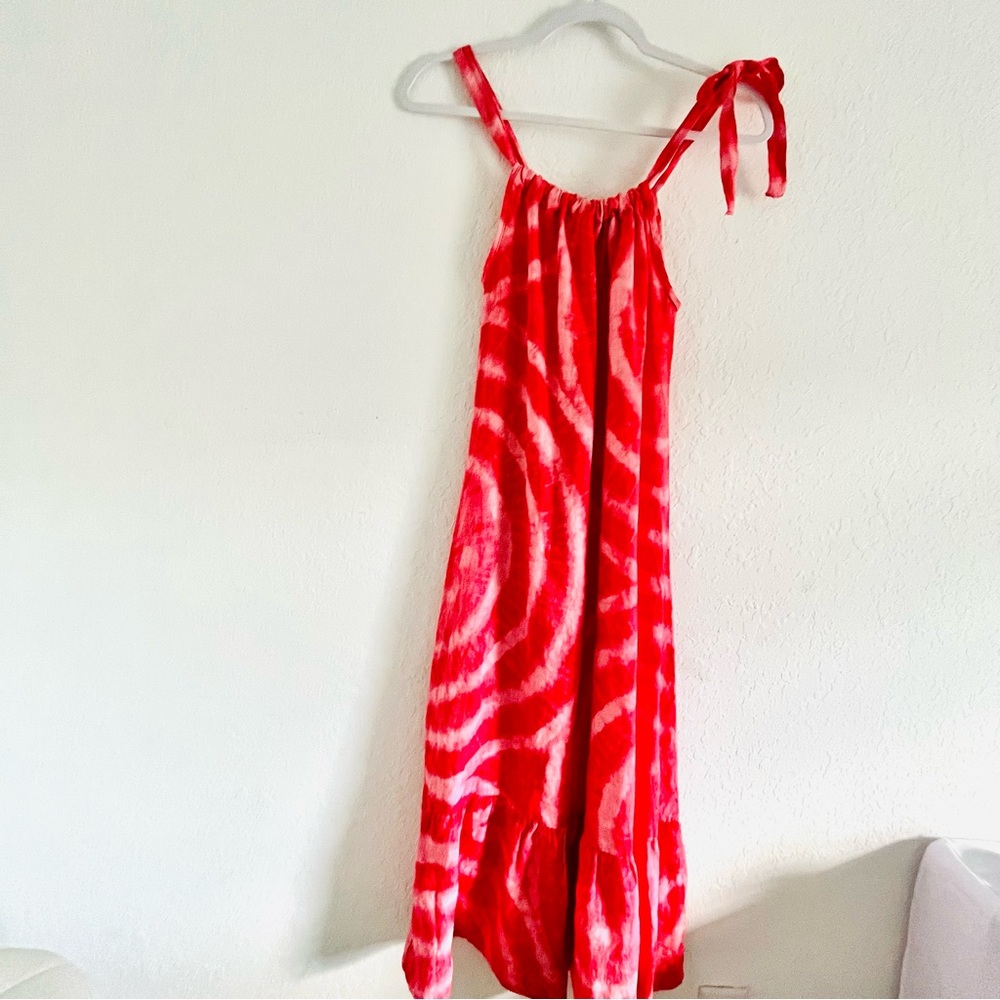 Bellambra Women’s Linen Middy Below the Knee Dress Made in Italy Small